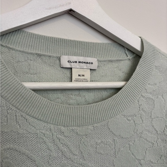 Club Monaco Light Green Textured Sweater - Picture 4 of 7